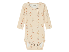 Lil Atelier sand dollar geese bodysuit